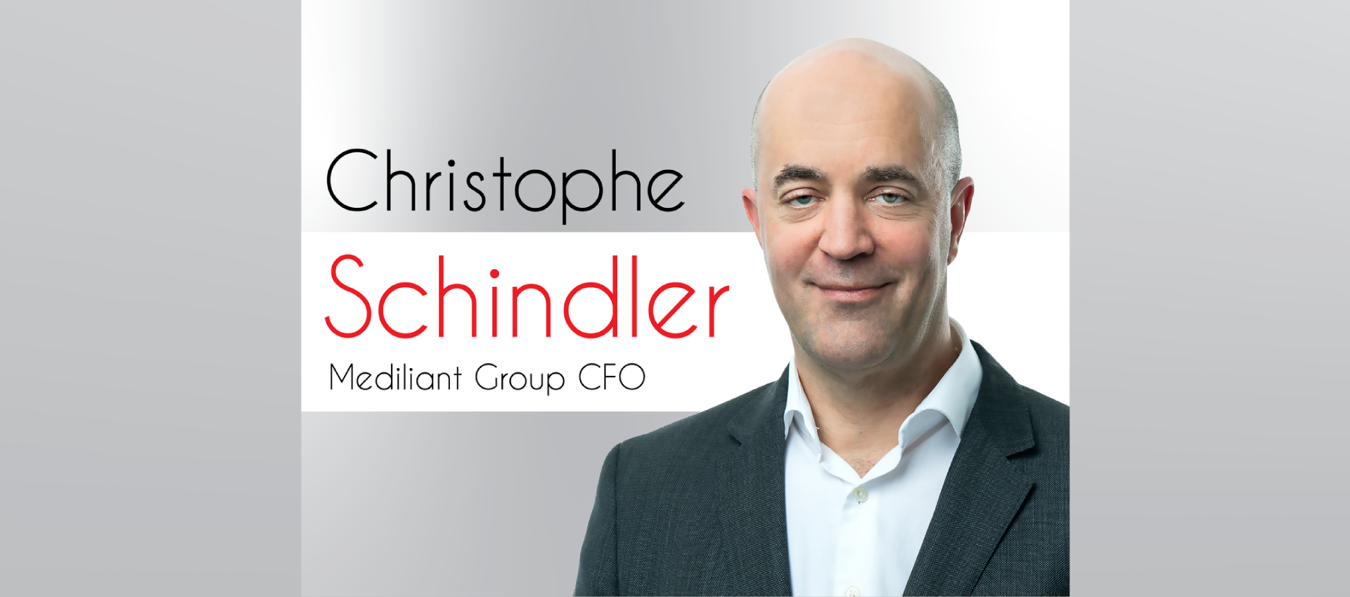 Christophe Schindler as New CFO